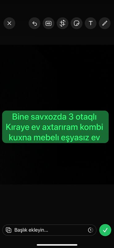 hezi aslanovda kiraye evler yeni elanlar: 3 комнаты, 50 м²