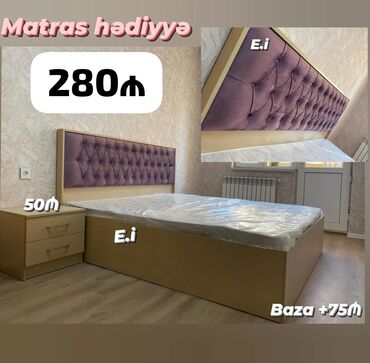 taxt başlıqları: Yeni, İkinəfərlik çarpayı, Matras ilə