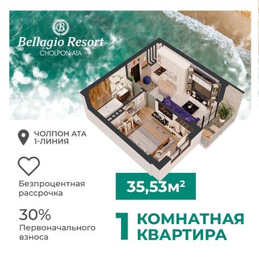 частный дом с бассейном: 1 комната, 35 м², Индивидуалка, 3 этаж