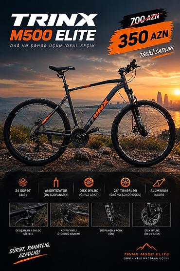 Dağ velosipedləri: Salam.Trinx M500 Elite satilir. Velo riderden 659 Azn-a kecen il — 1