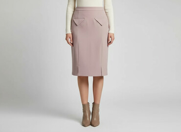 spódnice rozkloszowane pudrowy róż: Spódnica damska, rozmiar S