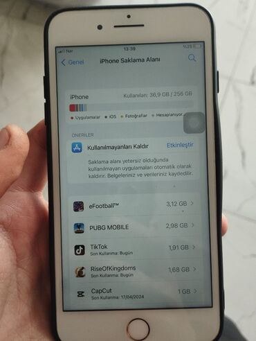 iphone 8 plus 256: IPhone 7 Plus, 256 GB, Çəhrayı, Barmaq izi, Face ID