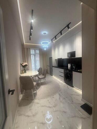 квартира бишкек ахунбаева: 1 комната, 47 м², Элитка, 8 этаж, Дизайнерский ремонт