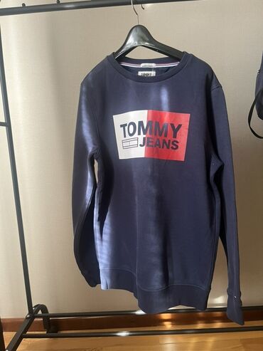 джинсовая теплая куртка: Мужская толстовка, M (EU 38), Tommy Hilfiger, Б/у, цвет - Синий