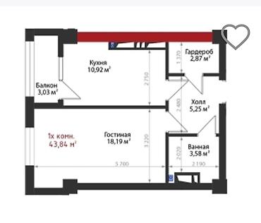 Продажа квартир: 2 комнаты, 81 м², Элитка, 5 этаж, Готовая ПСО (под самоотделку) — 9