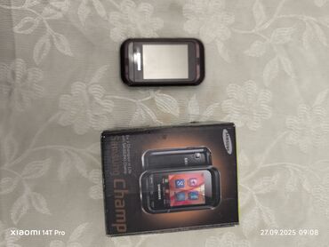 sabvufer qutusu: Samsung C3300 Champ, < 2 GB Memory Capacity, rəng - Qırmızı, Sensor, Sənədlərlə