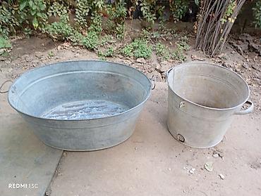 islenmis bak: Sinklər və vedrə – sinklənmiş metal dəst - Material: qalvanizə — 1