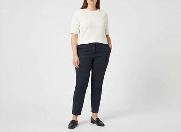 trampki biale hm: H&M, Material trousers for women, size XL