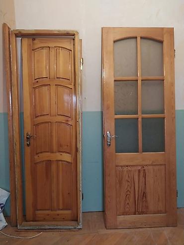 qapi icliyi: Taxta otaq qapıları dəsti - Material: tam ağac (şam ağacı görünüşlü) — 1