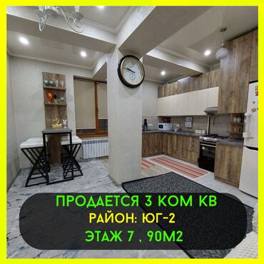 Продажа домов: 3 комнаты, 90 м², Элитка, 7 этаж, Евроремонт