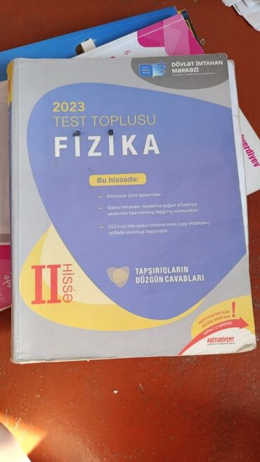 riyaziyyat test toplusu 1 ci hisse pdf yukle: Fizika 11-ci sinif, 2023 il, Pulsuz çatdırılma