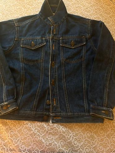 koja pencek: Klassik tünd-mavi cins gödəkçə - Material: 100% denim (cins), sıx — 5