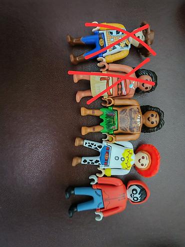 fiqur oyuncaq: Playmobil üslublu 3 ədəd fiqur-set kinder - 1 fiqur: yaşıl — 1
