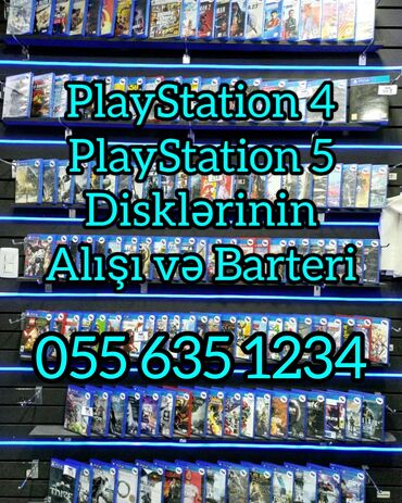 Oyun diskləri və kartricləri: PlayStation Oyun Disklərinin alışı PlayStation 4 və PlayStation 5