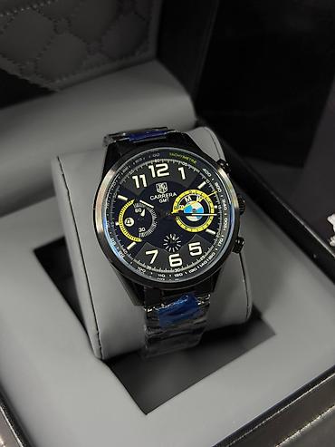 Наручные часы: TAG Heuer Carrera GMT temalı qol saatı - Korpus: qara tonlu — 2