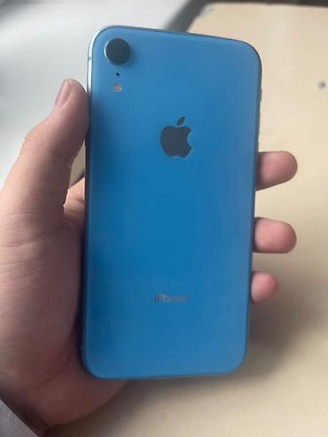 IPhone Xr, Б/у, 256 ГБ, Голубой, Зарядное устройство, Защитное стекло, Чехол, 100 %