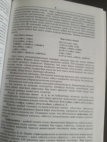 говорящий алфавит: Орфографический словарь Кыргызского Языка 2009год (новый) — 6