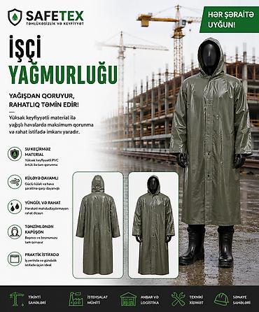 yağış paltarı: Safetex işçi yağmurluğu Su keçirməz, rahat və etibarlı qorunma üçün — 3