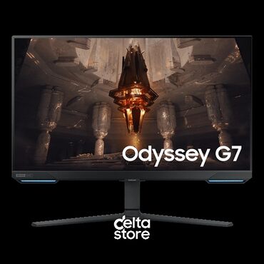 Monitorlar: Samsung Odyssey G7 4K Smart Monitor Satılır — İdeal Vəziyyətdə, Parlaq