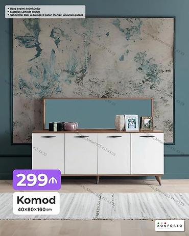 Komod – 40×80×160 sm - Material: 18 mm laminat - Rəng seçimi lalafo.az -da Komod – 40×80×160 sm - Material: 18 mm laminat - Rəng seçimi