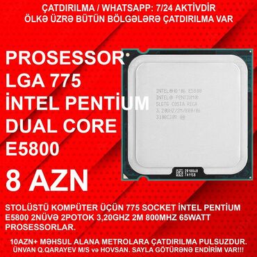 Prosessorlar: Prosessor Intel Pentium Dual Core E5800
