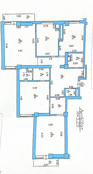 Продажа квартир: 4 комнаты, 138 м², Мед Академия Элитка, 10 этаж, ПСО (под самоотделку) — 10
