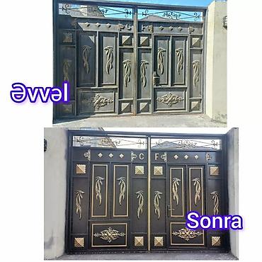 Ворота и комплектующие: Darvazalari̇n renglenmesi̇ temi̇r xidməti baki sumqayit ərazisində — 1