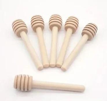 Kašike: Drvene kašikice za med – mini “honey dipper” štapići - Materijal — 19