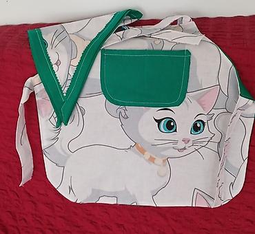 Dəstlər: Uşaq üçün mətbəx önlüyü dəsti - Dəst: önlük + üçbucaq dəsmal - Parça — 3