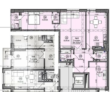 ищу квартиру дордой рынок: Строится, Элитка, 3 комнаты, 85 м²