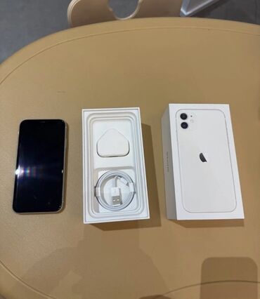 45 fps veren telefonlar: IPhone 11, 128 GB, Ağ, Zəmanət, Simsiz şarj, Face ID