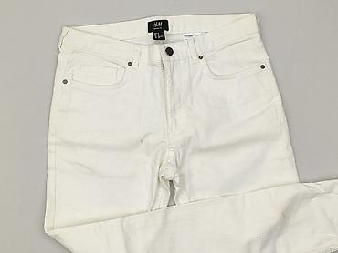 bluzki basic białe: H&M, Jeansy damskie, rozmiar M — 1