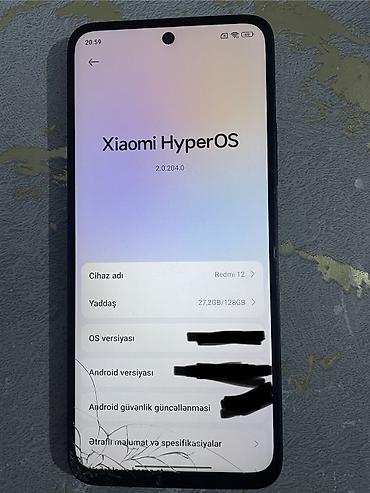 telefon adaptor: Xiaomi 12, 128 GB, rəng - Qara, 
 Qırıq — 3