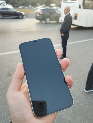 ikinci el telfonlar: IPhone 12 Pro Max, 128 GB, Qızılı, Simsiz şarj, Face ID