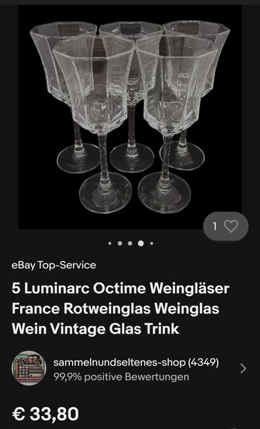 Ostali antikviteti: Case za vino Luminarc Francuska iz 80ih. Case za vino bez ostecenja — 4