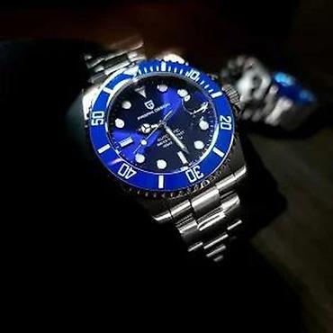 Ručni satovi: PAGANI DESIGN PD-1639 -43mm-Plava-Rolex Submariner-Automatik Potpuno — 10
