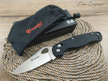 Охота и рыбалка: Складной нож Ganzo G729 сталь 440С, рукоять G10 черный. Охота и