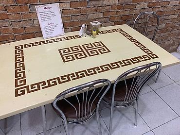 sederek is: Stullar ilə, Dördbucaq masa, 4 nəfər — 1