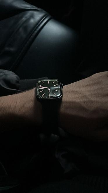 c99 plus smart watch: Qara rəngli ağıllı saat – kvadrat, yüngül korpus və silikon qayış - — 1