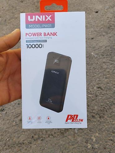 UNIX PW01 Power Bank - Batareya tutumu: 10,000 mAh - Sürətli enerji lalafo.az -da UNIX PW01 Power Bank - Batareya tutumu: 10,000 mAh - Sürətli enerji