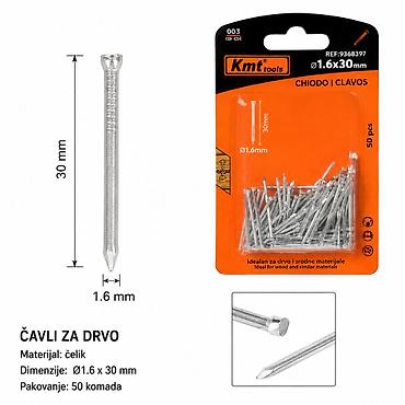 KMT Okrugla glava ekser 1.6×30 mm – Kmt style (SKU: 9368397, EAN: ) na lalafo.rs KMT Okrugla glava ekser 1.6×30 mm – Kmt style (SKU: 9368397, EAN: )