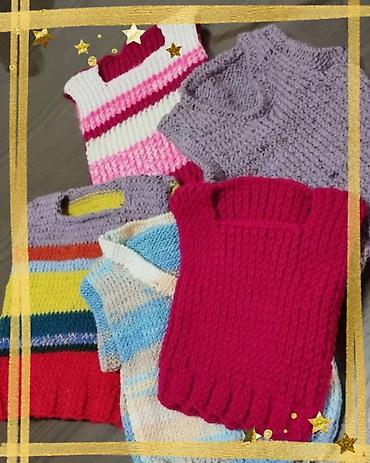 Paketi dečije odeće: Paket 5 prsluka nova dečija sve za 1500 din, ručno pleteni vel 2 — 14