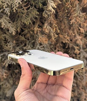 Уюлдук телефондор жана аксессуарлар: IPhone 14 Pro, Колдонулган, 128 ГБ, Алтын, Коргоочу айнек, Каптама, 84 % — 2