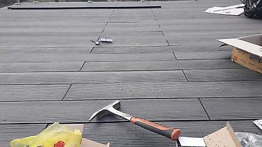 Напольные работы: Монтаж террасной доски (ДПК/МПК композит) под ключ. 5,8 М² я не — 9