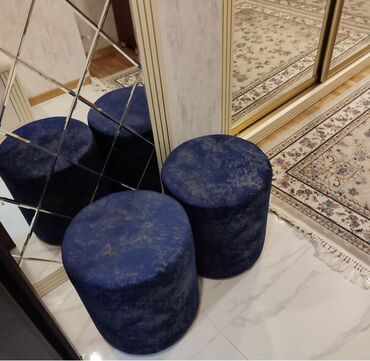 Pufiklər: Pufik oturacaq, Vеlur parça, rəng - Çəhrayı — 5