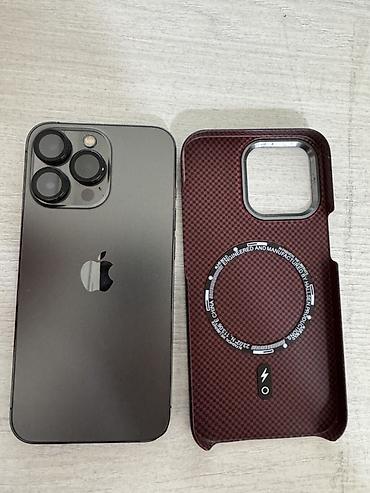 Apple iPhone: IPhone 13 Pro, Б/у, 512 ГБ, Графит, Чехол, 77 % — 1