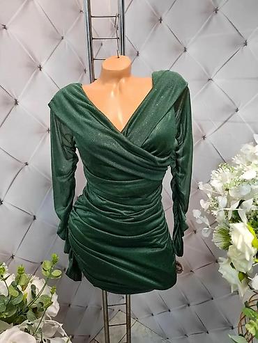 Haljine: Elegantne ženske haljine – večernji modeli sa dugim rukavima - — 5