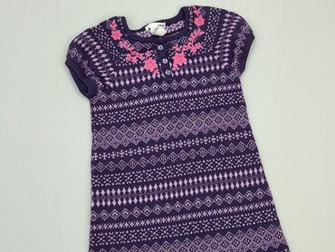 fioletowe sukienki: Sukienka, H&M, 8 lat, 122-128 cm, stan - Dobry