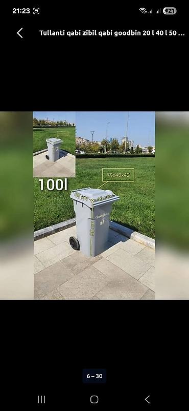 Tullantı qabları: Goodbin təkərli tullantı konteynerləri - İstifadə sahəsi: ofis — 7