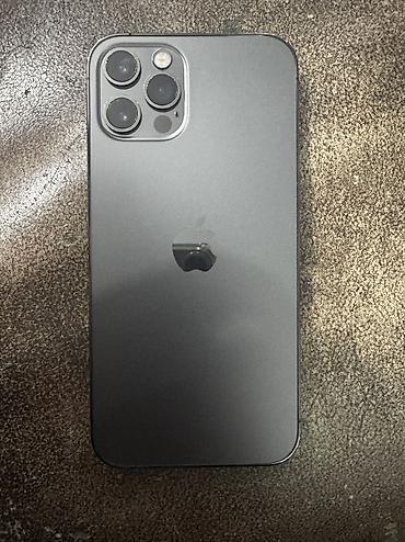 Apple iPhone: IPhone 12 Pro, Б/у, 512 ГБ, Черный, Зарядное устройство, Защитное стекло, Чехол, 91 % — 1